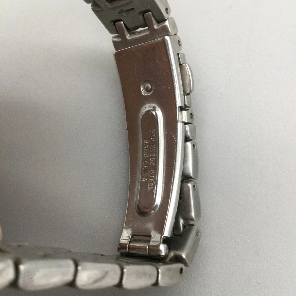 Pulsar Womens Watch 28mm Silver Dial Two Tone Crystal Bezel New Battery 6.25: